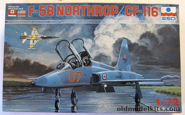 ESCI 1/72 Northrop F-5B / CF-116 - RCAF No. 419 Sq / USAF 58th TFTW / Netherlands 315 Sq / Norway 336th Sq., 9035 plastic model kit